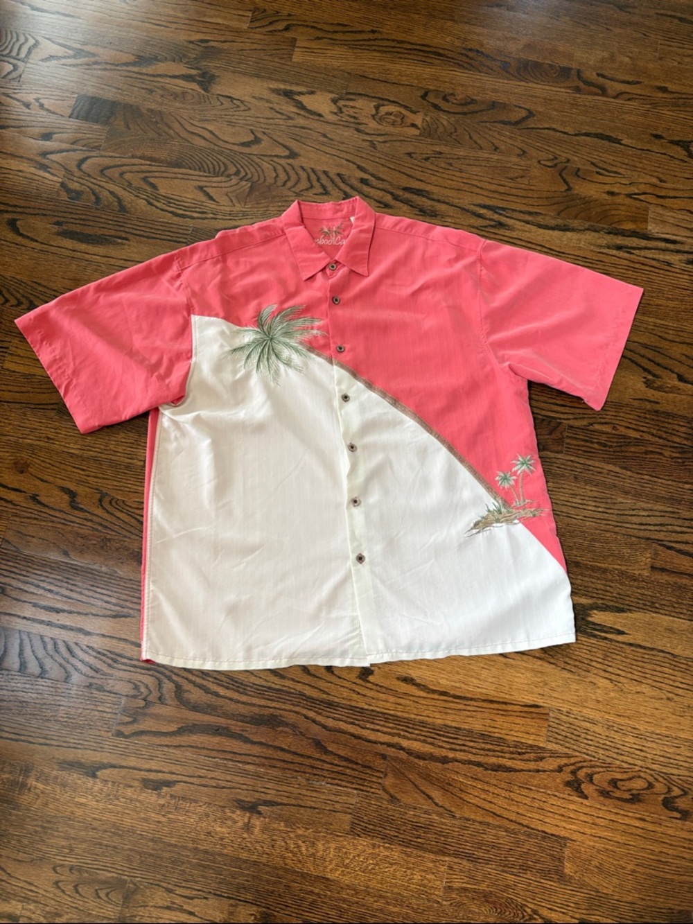 Bamboo Cay Hurricane Palm Button Down Shirt!